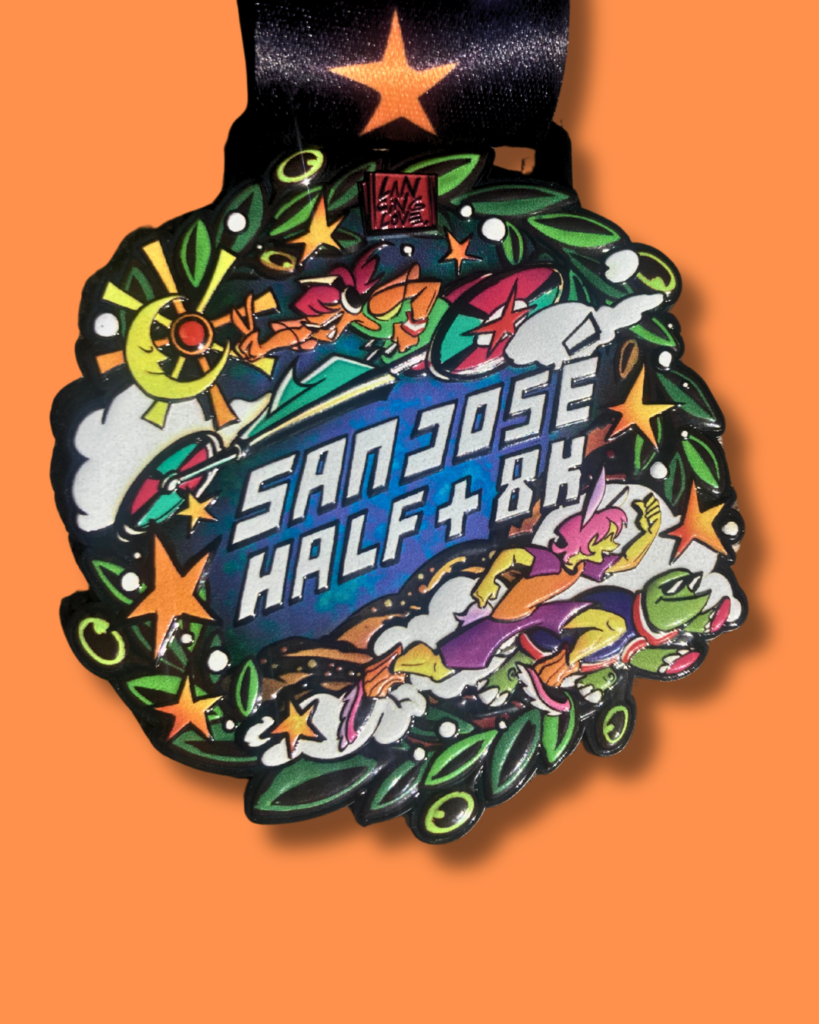 2025 San Jose Half & 8K medal